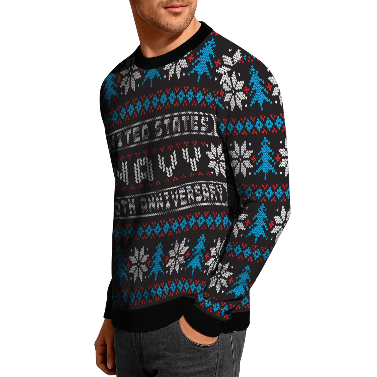 America's Navy 250 Ugly Christmas Sweater for Women Men