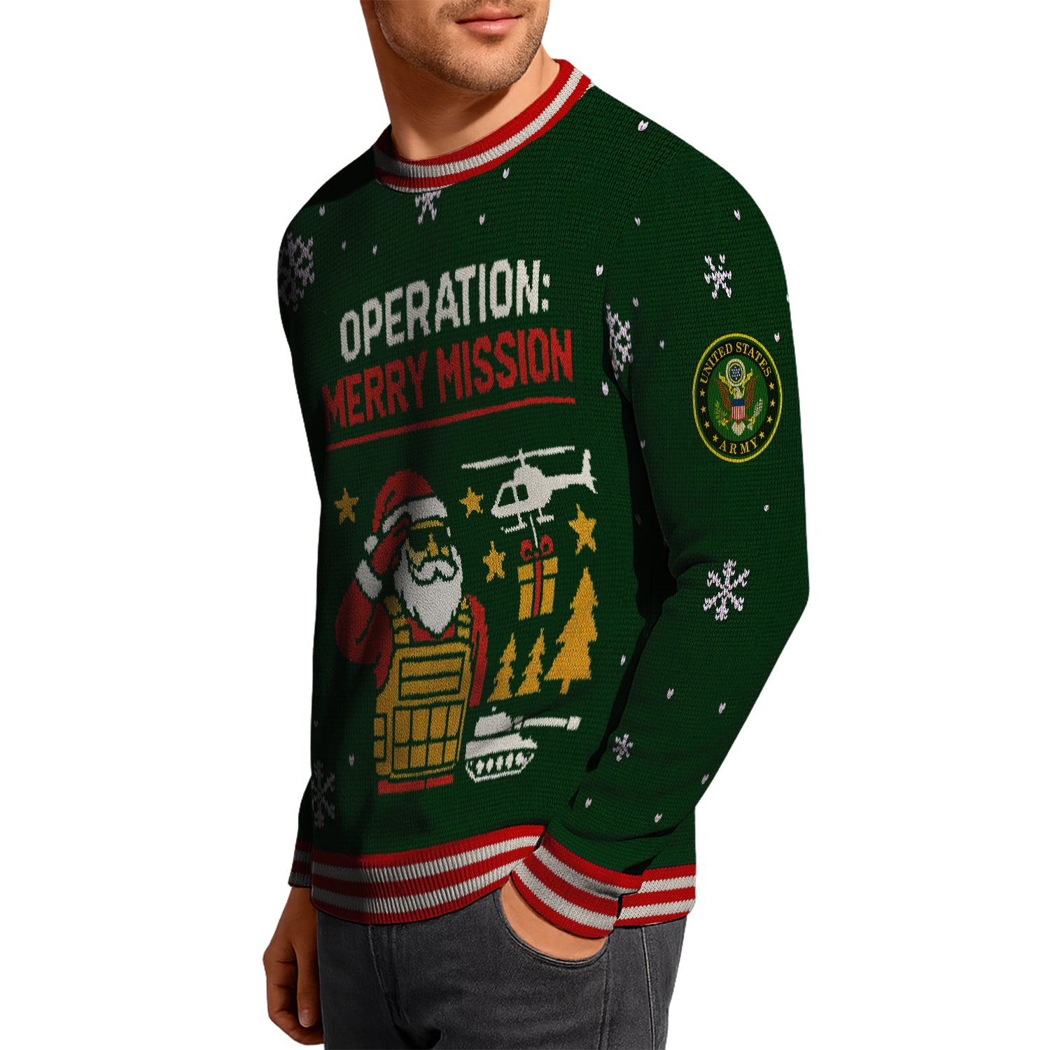 Operation Merry Mission Christmas Ugly Christmas Sweater