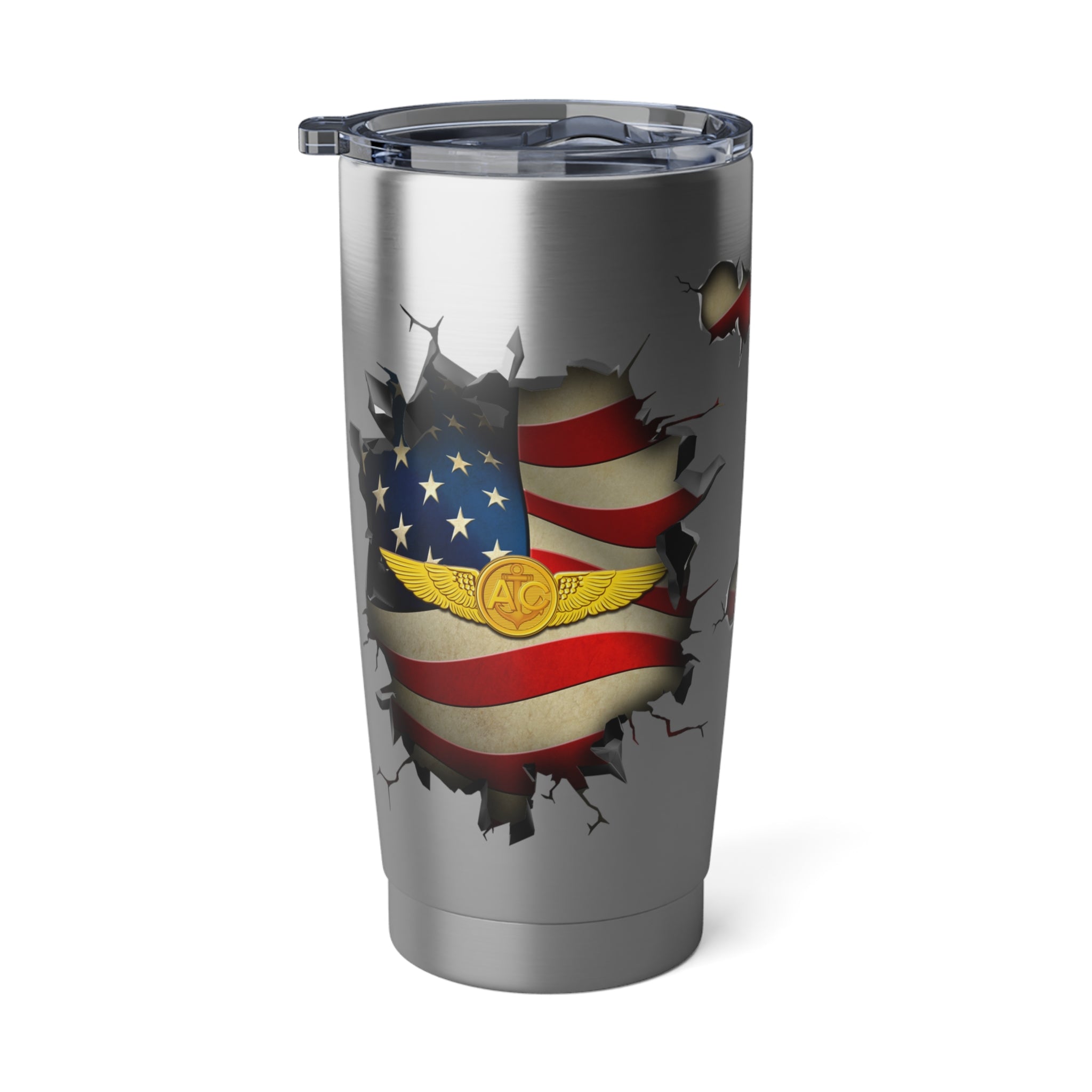 US Navy Naval Aircrew Warfare Specialist 3D Break Effect Vagabond 20oz Tumbler