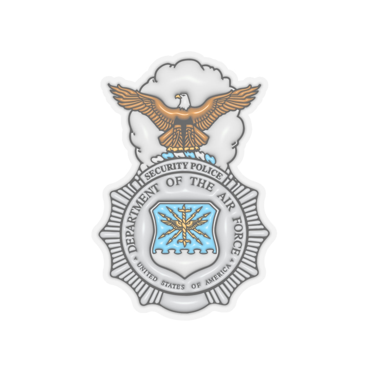 US Air Force Security Police 3D Effect Stickers