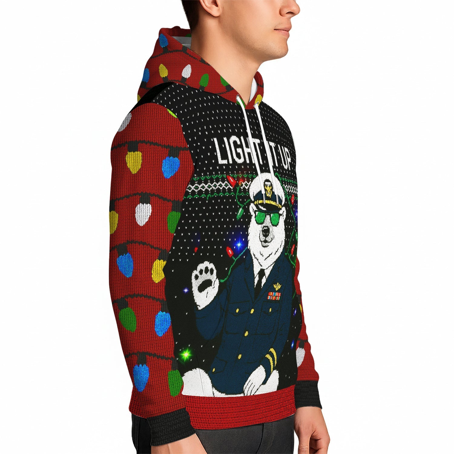 US Navy Light It Up Hoodie 3D All Over Print