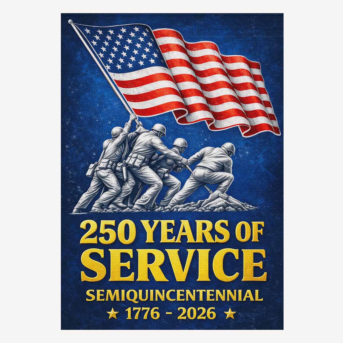 250 Years of Service House Flag Military Honor Flag