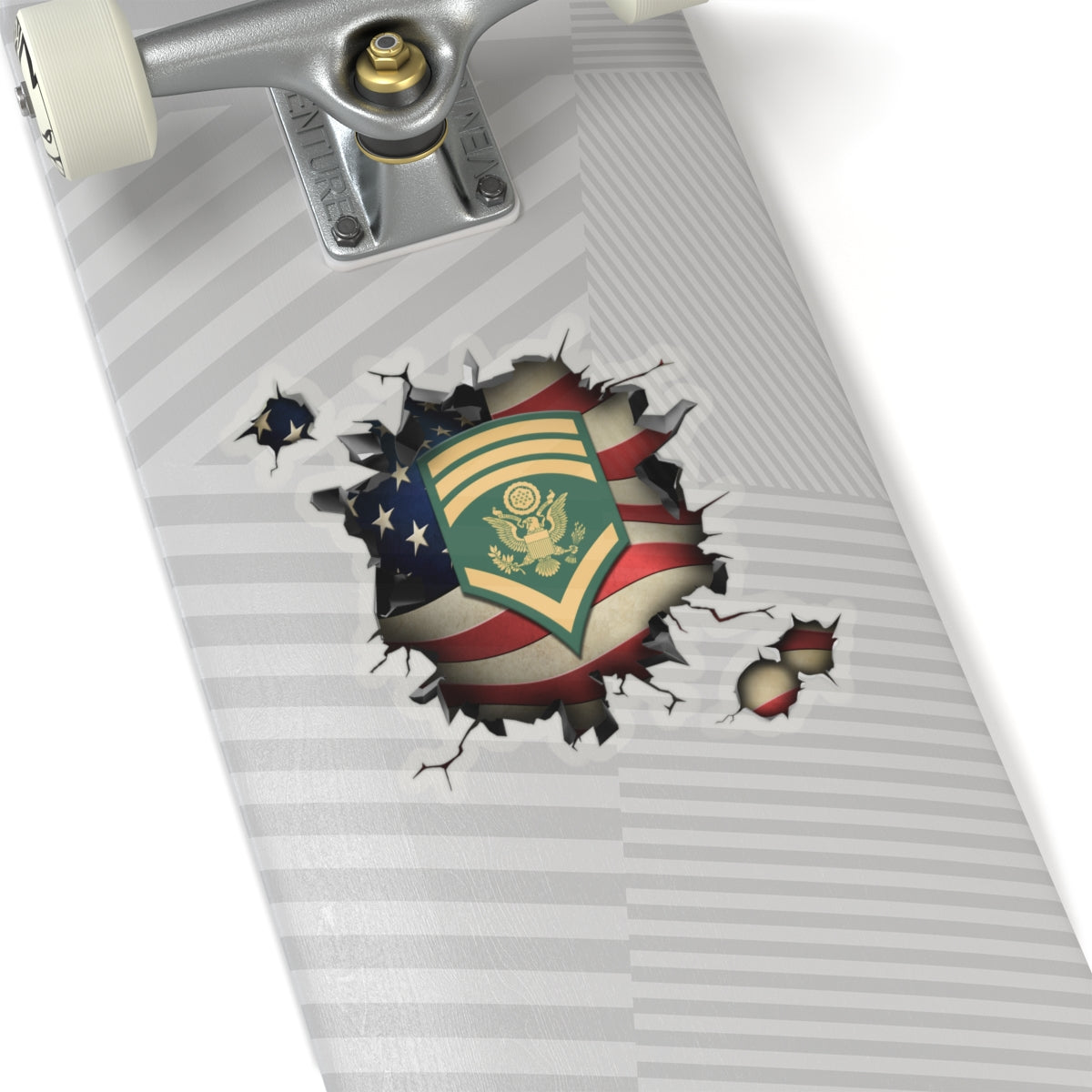 US Army E-8 SPC E8 Specialist 3D Break Effect Stickers