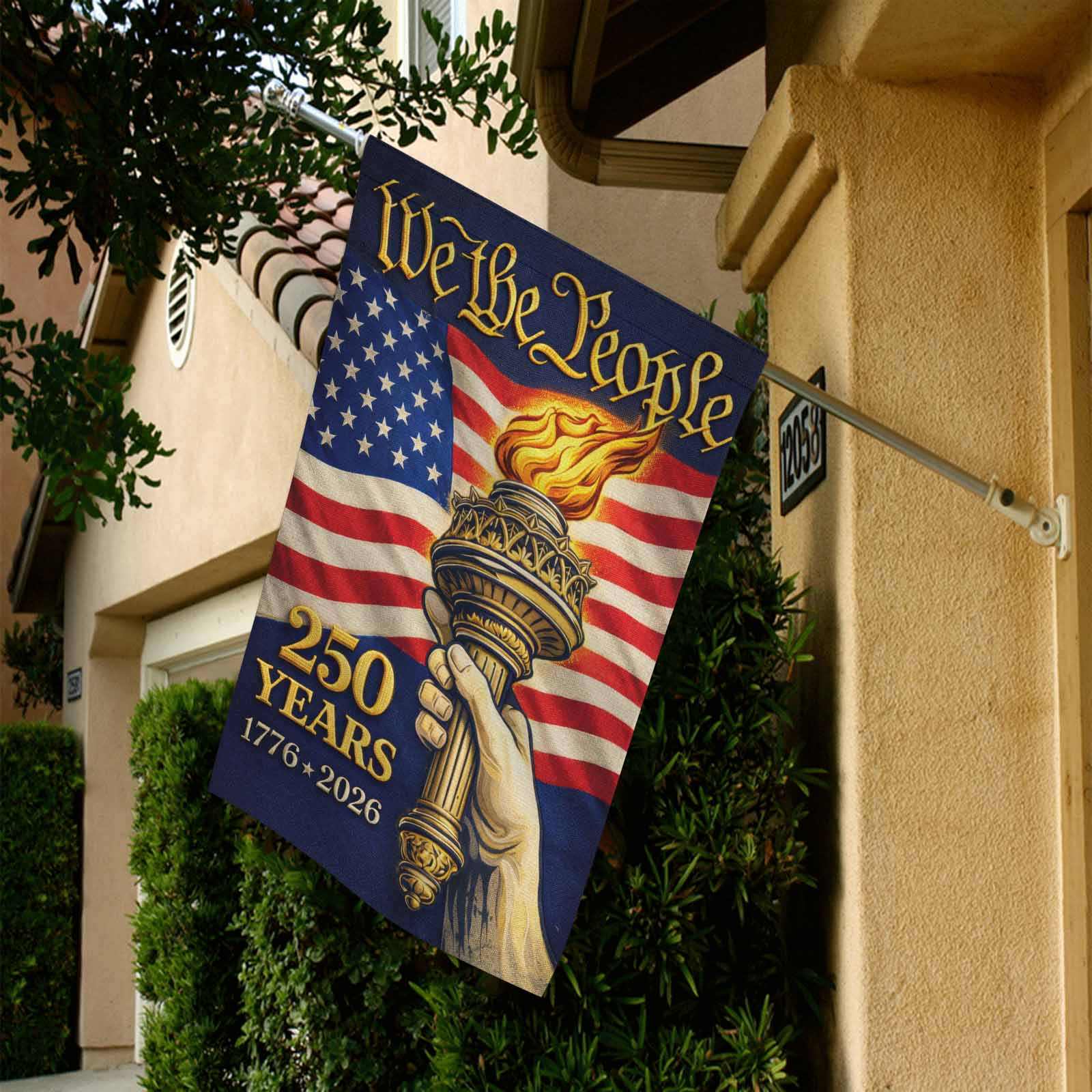 America 250 We The People Garden Flag Patriotic Independence Decor