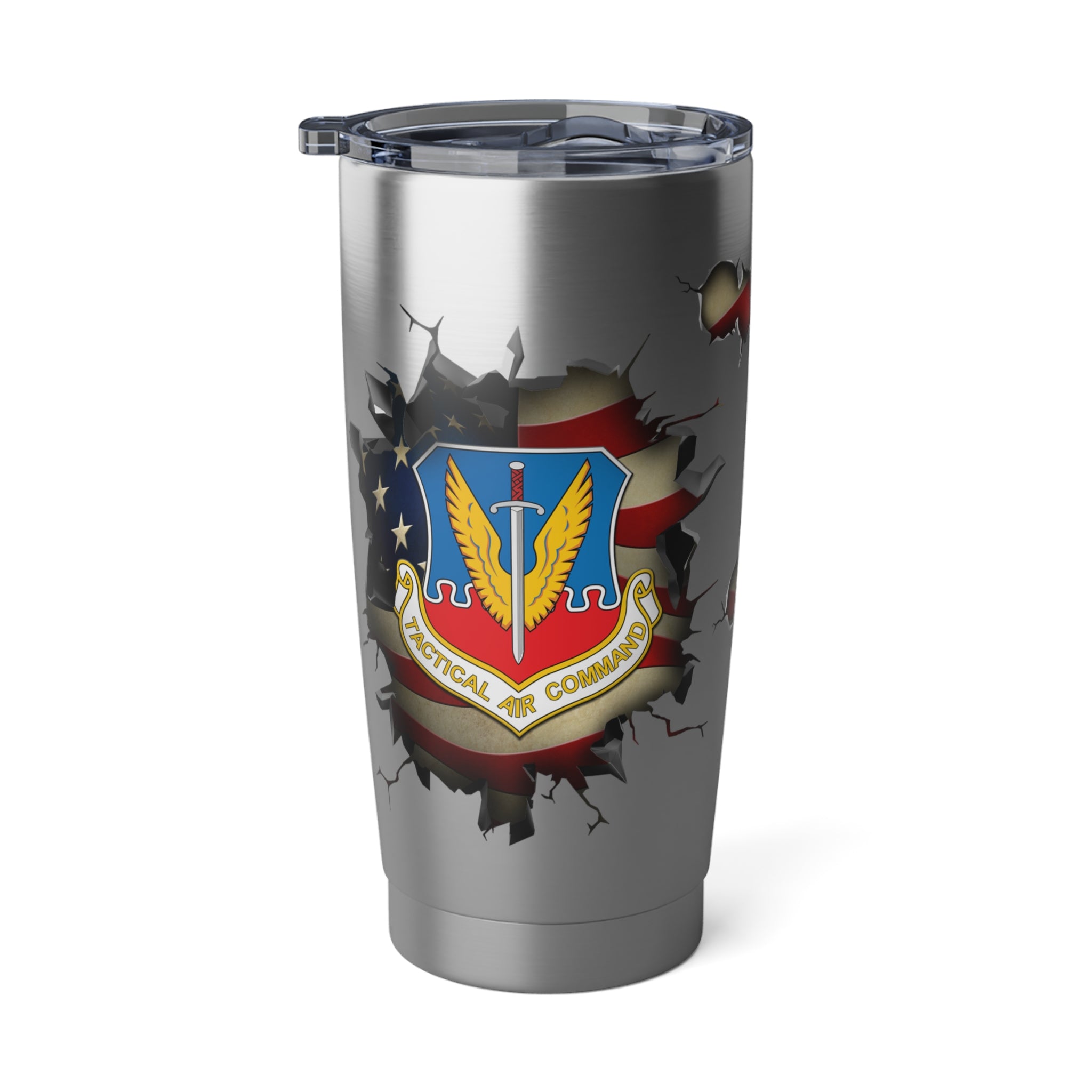 US Air Force Tactical Air Command 3D Break Effect Vagabond 20oz Tumbler