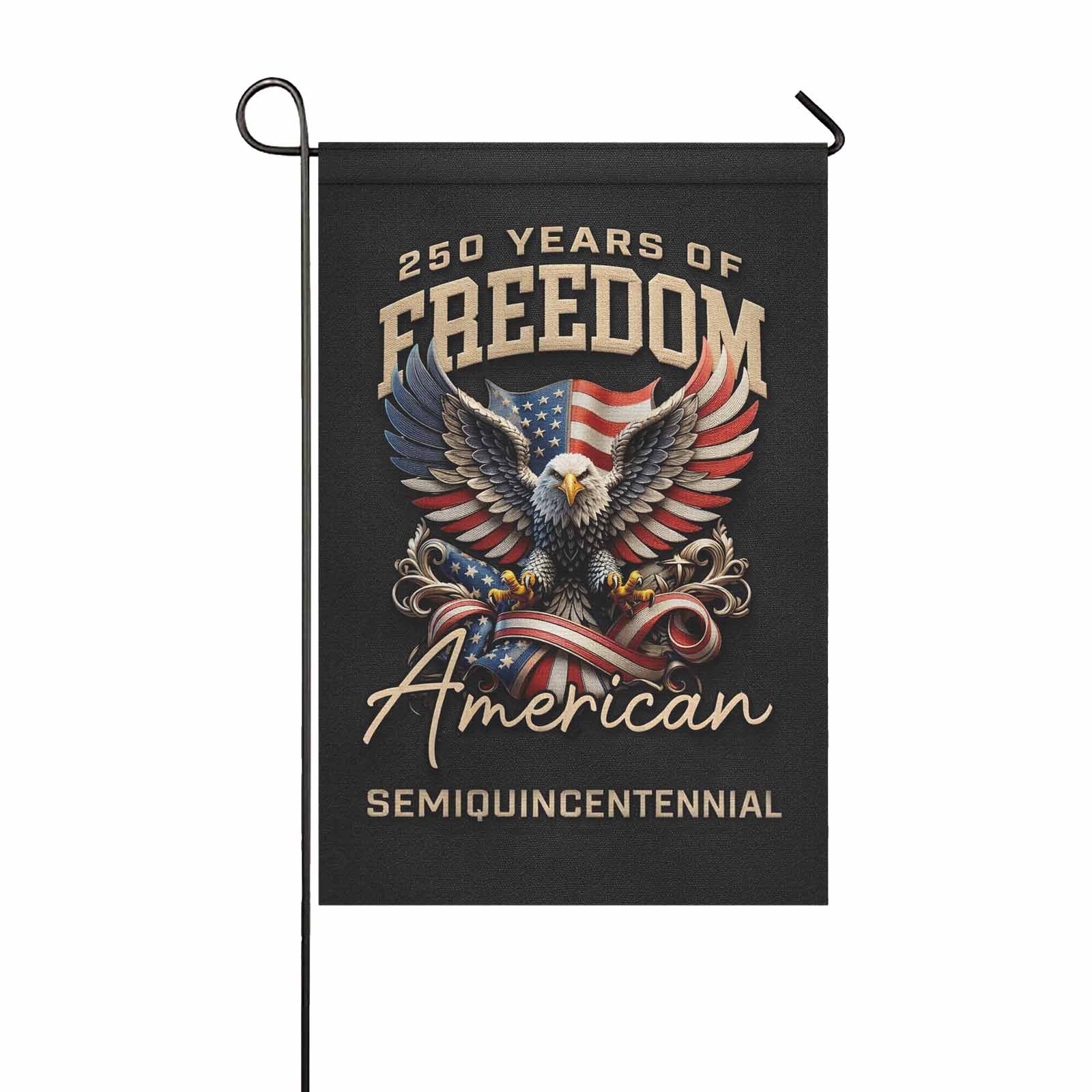 America 250 Patriotic Eagle Garden Flag 250 Years of Freedom Decor