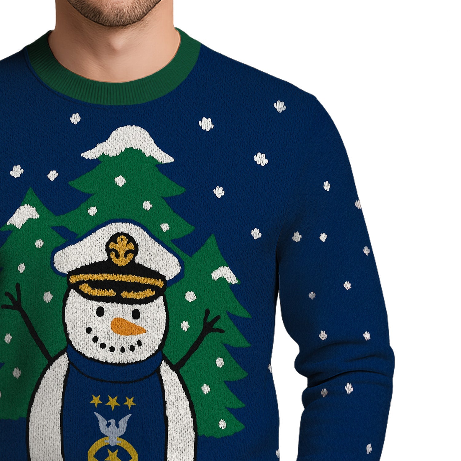 Personalized US Navy Christmas Ugly Sweater TUST16