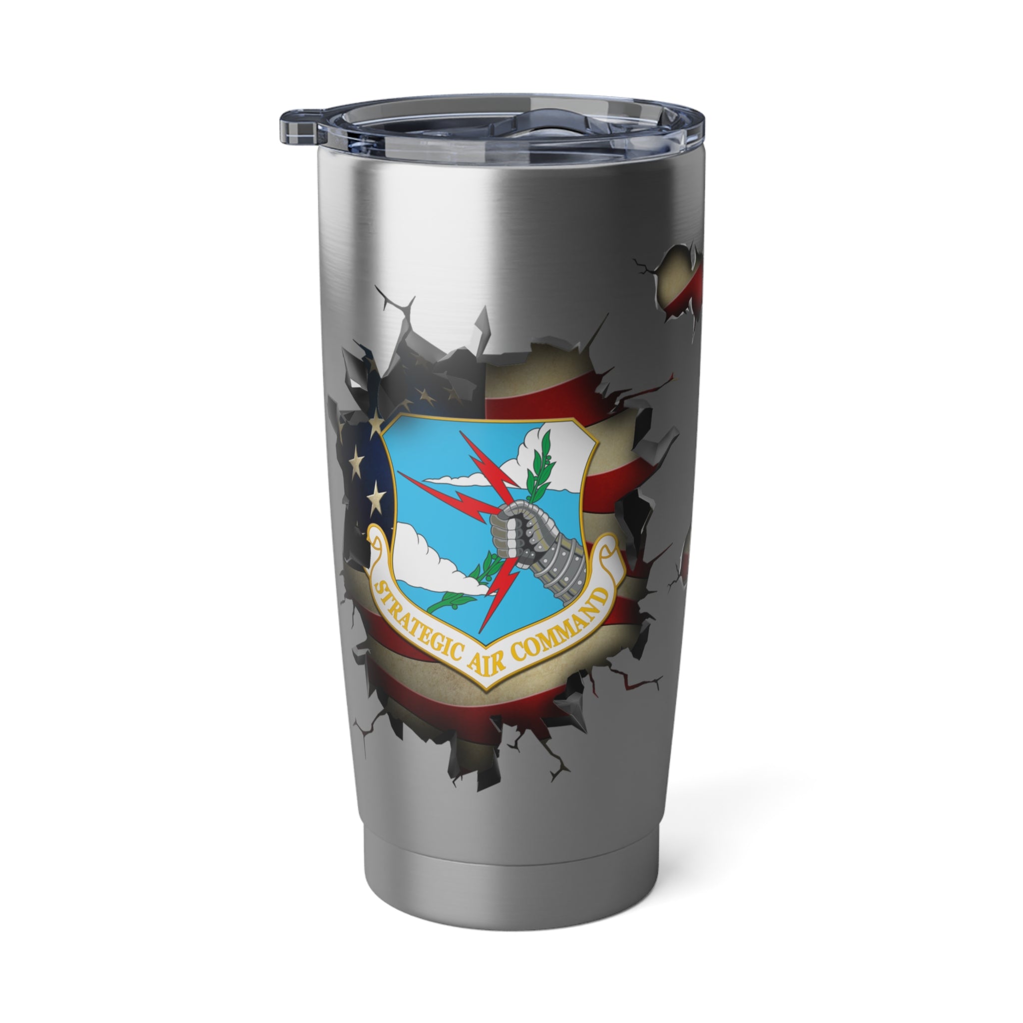 US Air Force Strategic Air Command 3D Break Effect Vagabond 20oz Tumbler