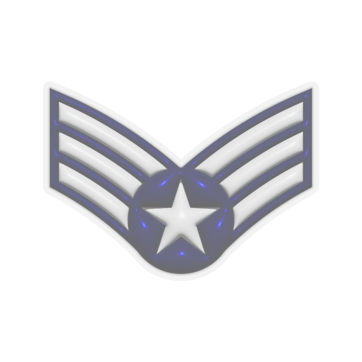 US Air Force E-6 Technical Sergeant TSgt 3D Effect Stickers