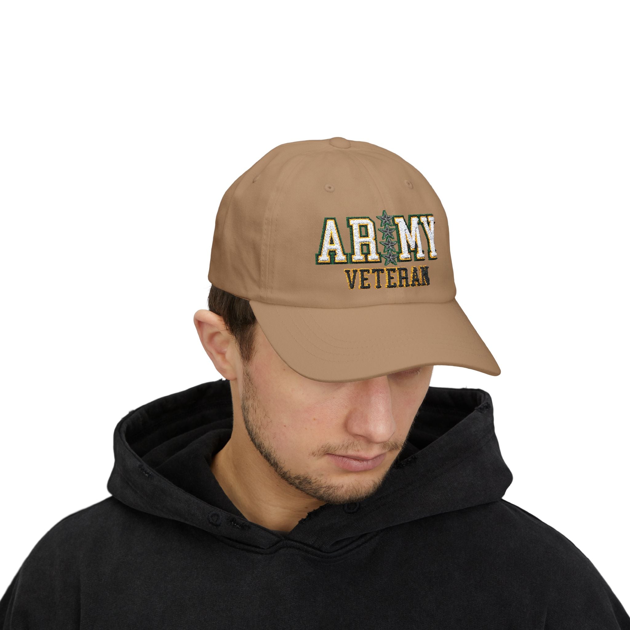 US Army O-10 General O10 GEN General Officer Veteran Embroidered Classic Dad Cap