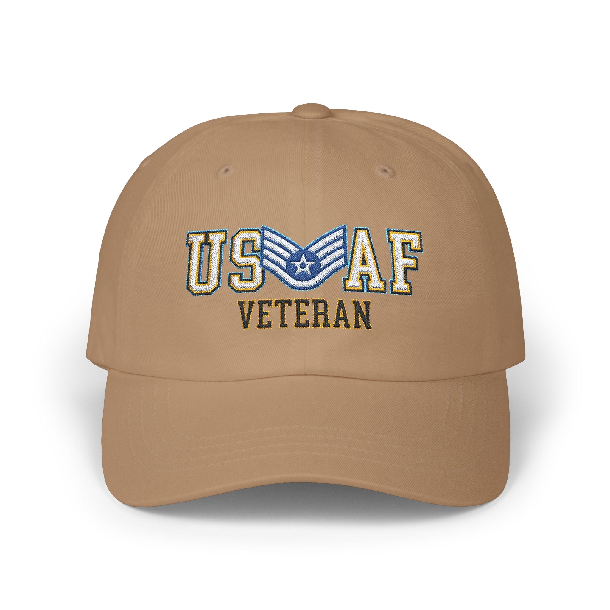 US Air Force E-5 Staff Sergeant SSgt Veteran Embroidered Classic Dad Cap