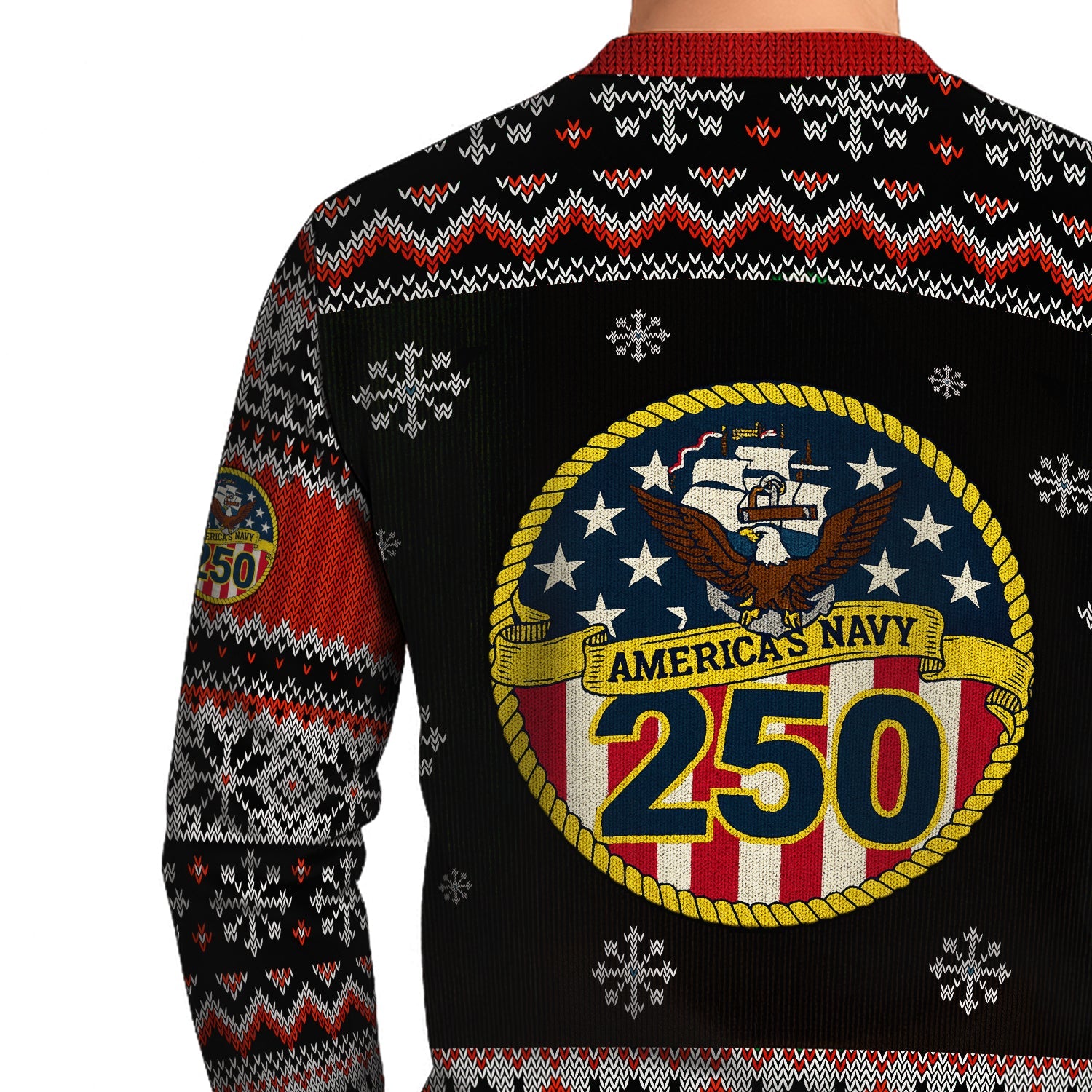 America's Navy 250 Christmas Ugly Sweater