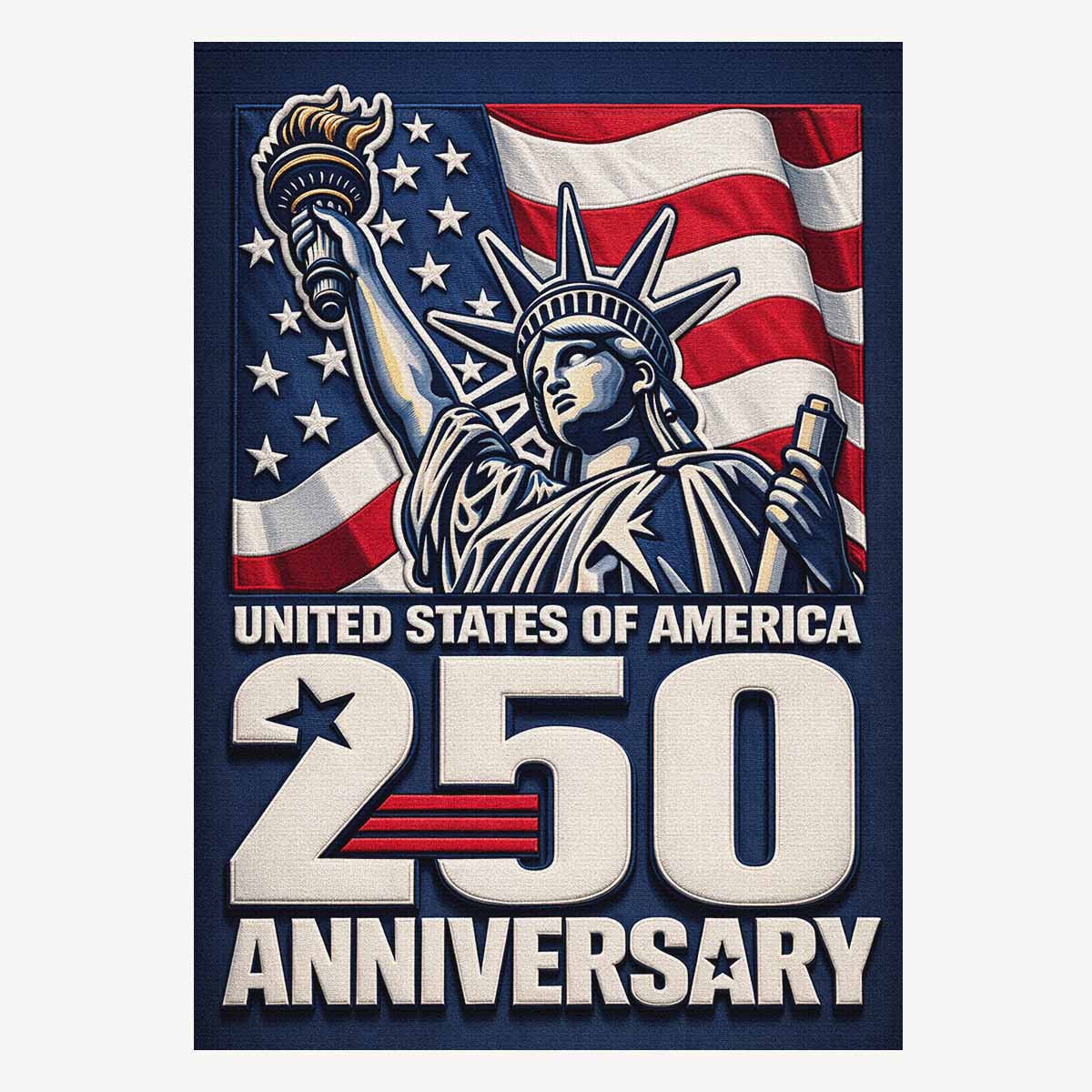 United States 250th Anniversary Garden Flag Patriotic USA Decor