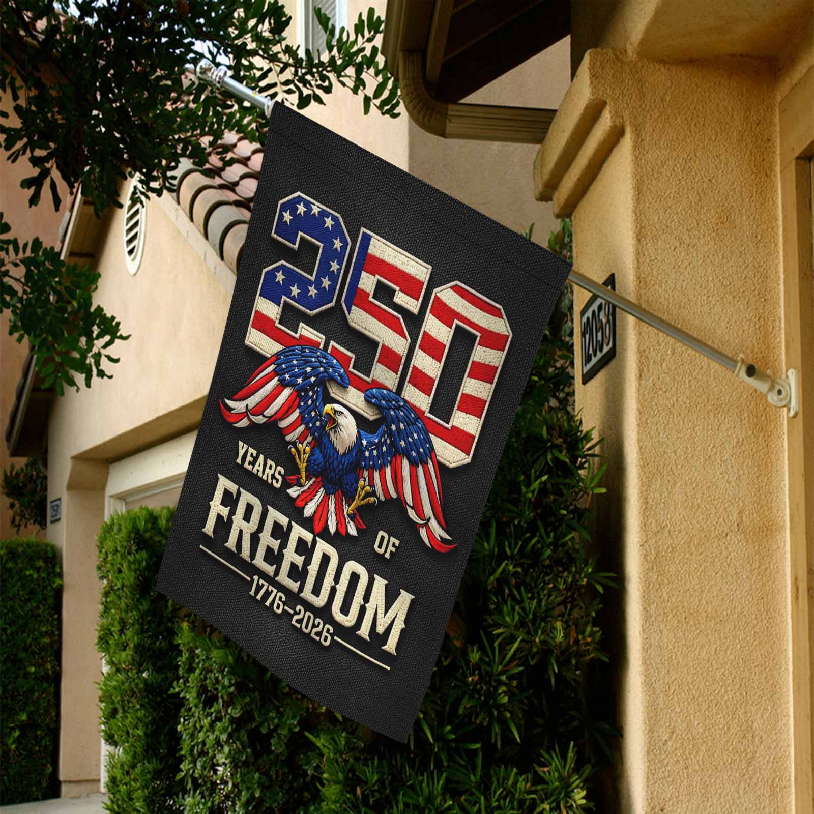 America 250 Patriotic Eagle Garden Flag 1776-2026 Freedom USA Flag Decor