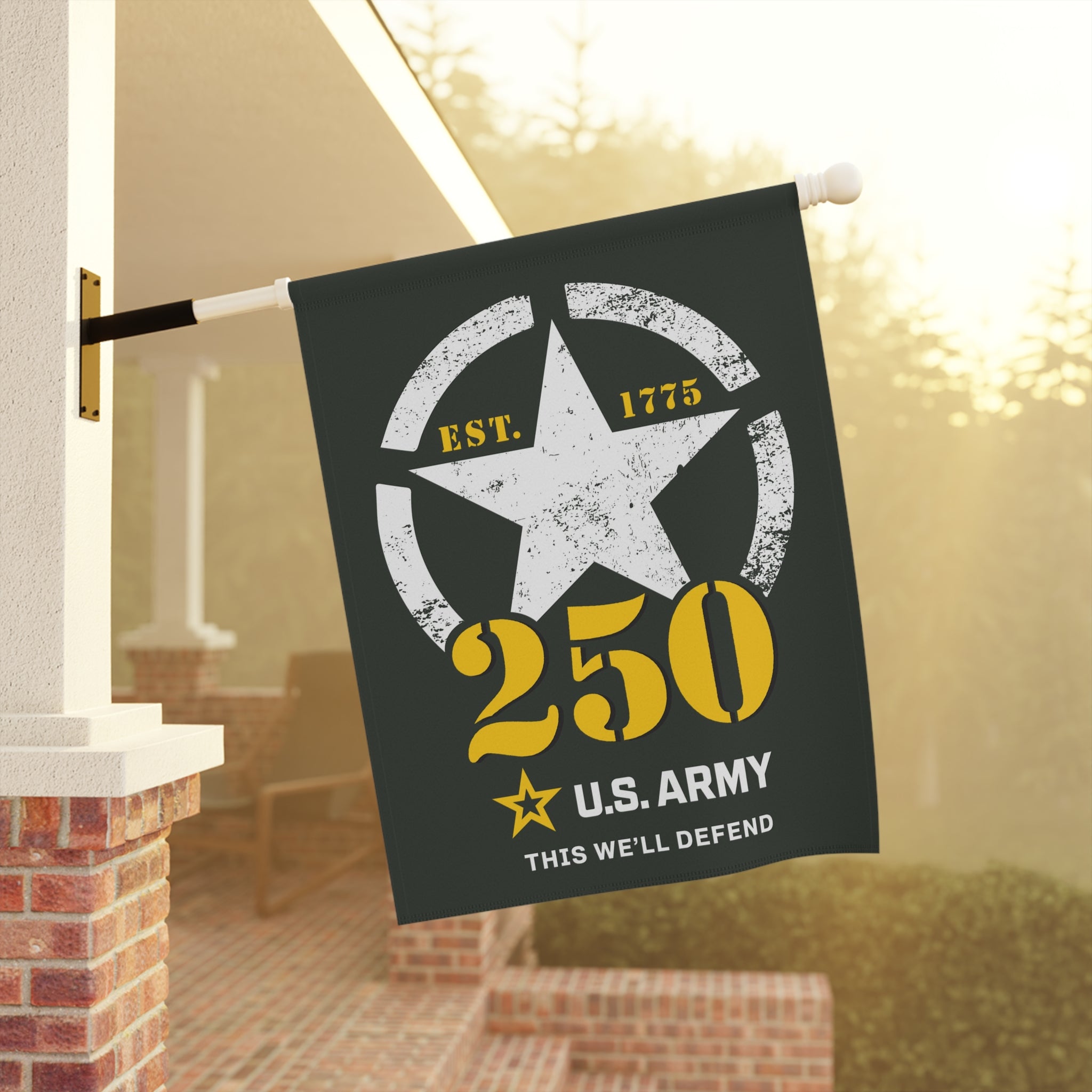 US Army 250 This We'll Defend Garden Flag Twin-Side Printing