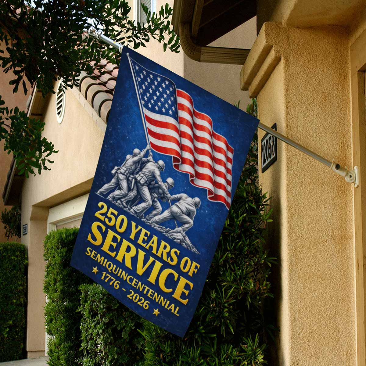 250 Years of Service House Flag Military Honor Flag