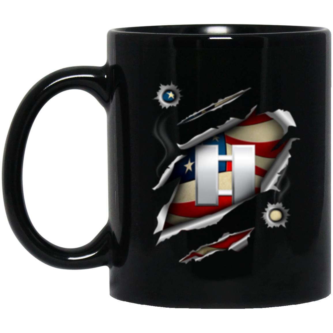 US Navy O-3 Lieutenant O3 LT Junior Officer 11oz - 15oz Black Mug