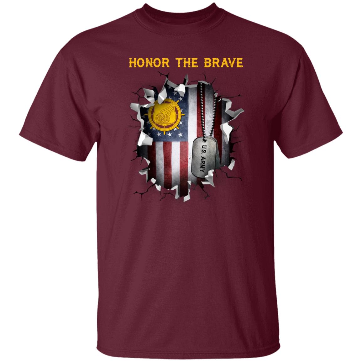 US  Army Transportation Corps  - Honor The Brave Front Shirt