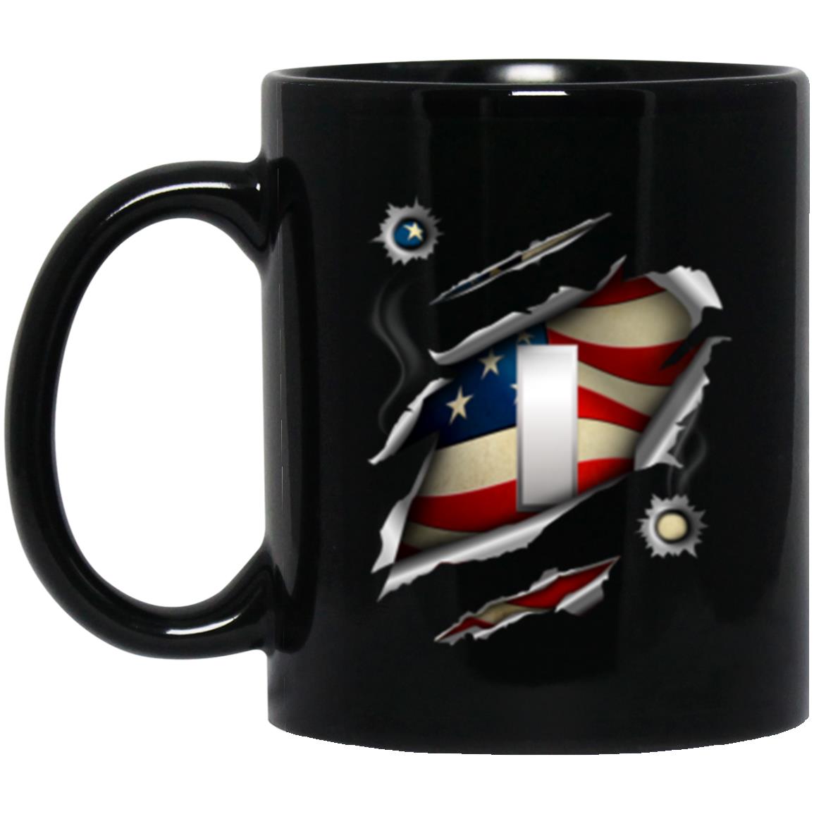 US Air Force O-2 First Lieutenant 1st L O2 Commissioned Officer Ranks 11oz - 15oz Black Mug