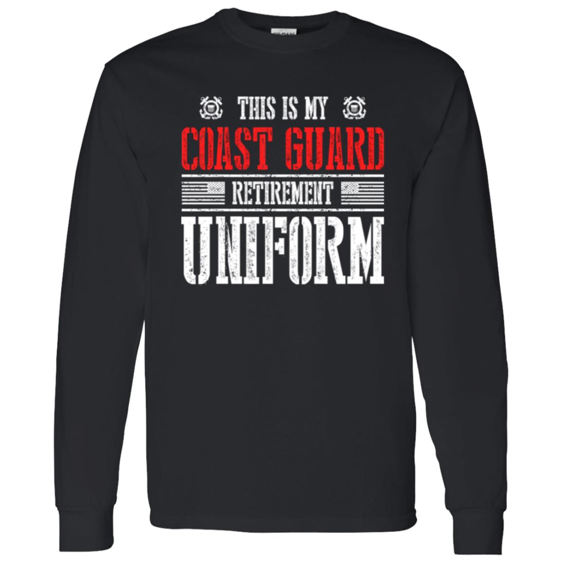 US Coast Guard Retirement Uniform Front Shirt