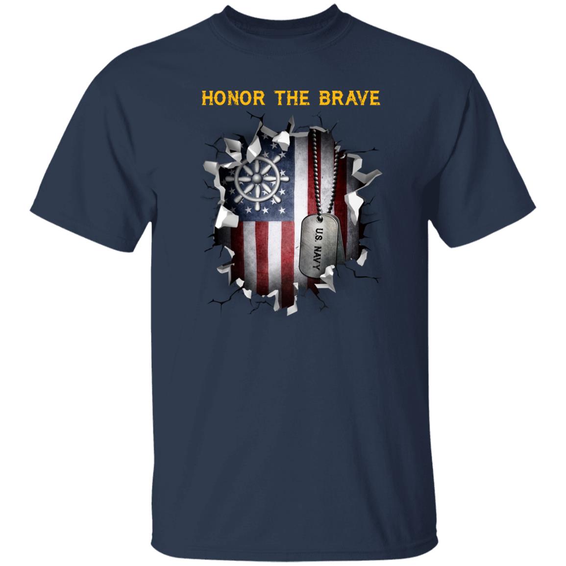 Navy Quartermaster Navy QM - Honor The Brave Front Shirt