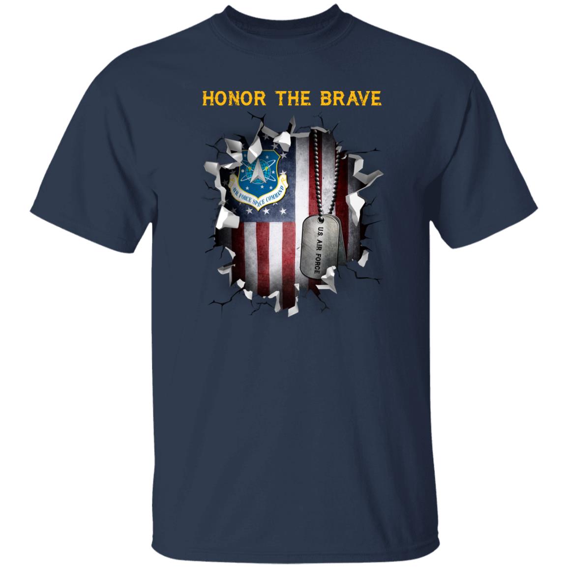 US Air Force Space Command - Honor The Brave Front Shirt