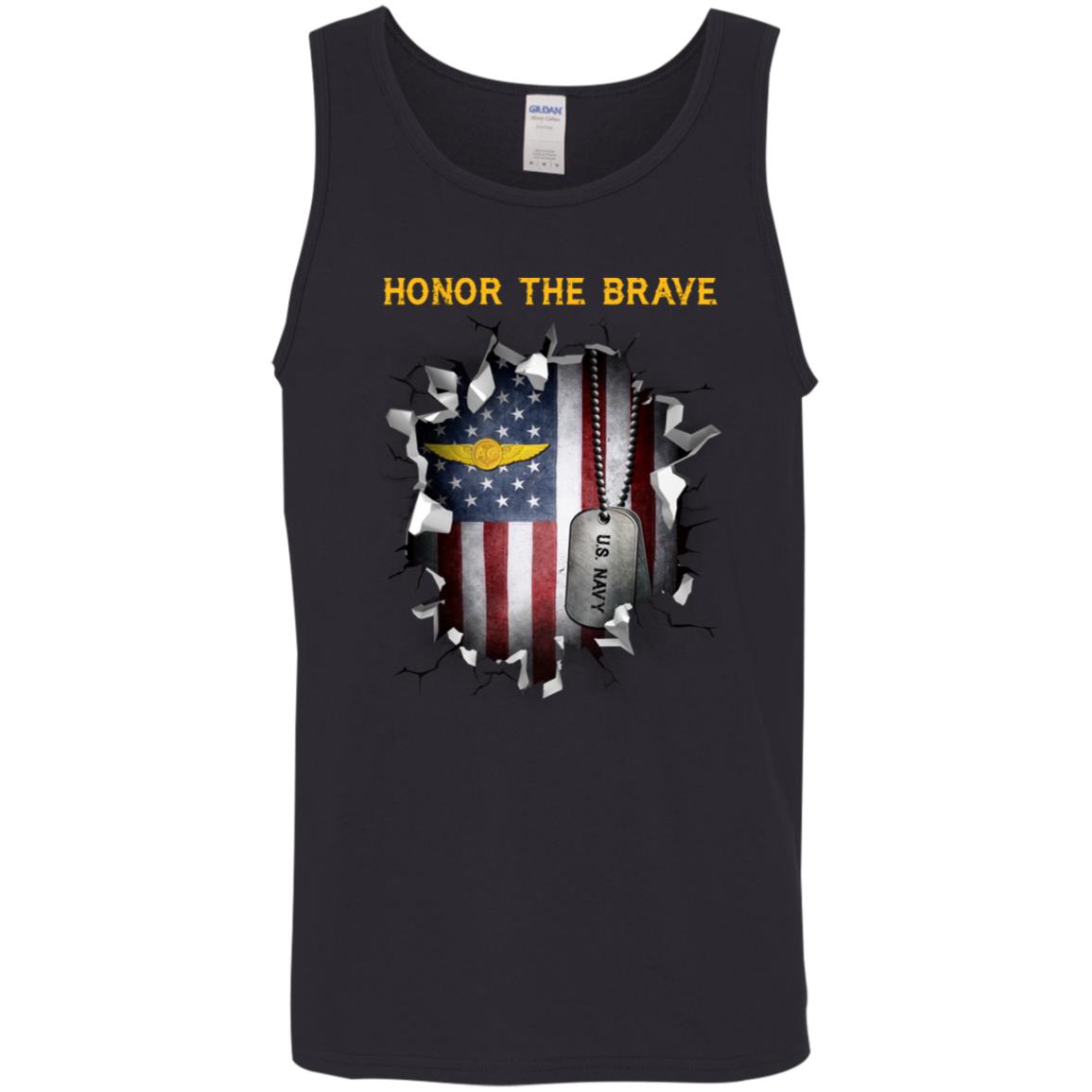 US Navy Naval Aircrew Warfare Specialist - Honor The Brave Front Shirt