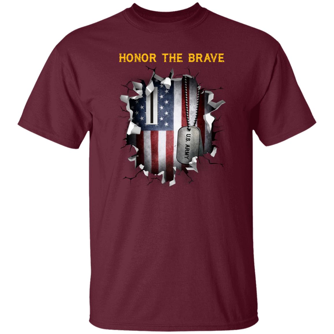 US Army W-5 Chief Warrant Officer 5 W5 CW5 Warrant Officer - Honor The Brave Front Shirt