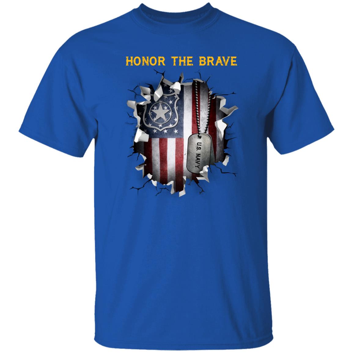 U.S Navy Master-at-arms Navy MA - Honor The Brave Front Shirt