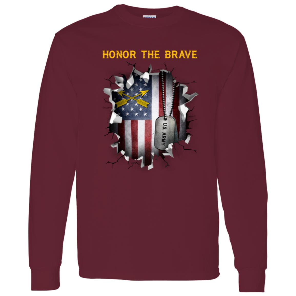 US  Army Special Forces (USASFC)  - Honor The Brave Front Shirt