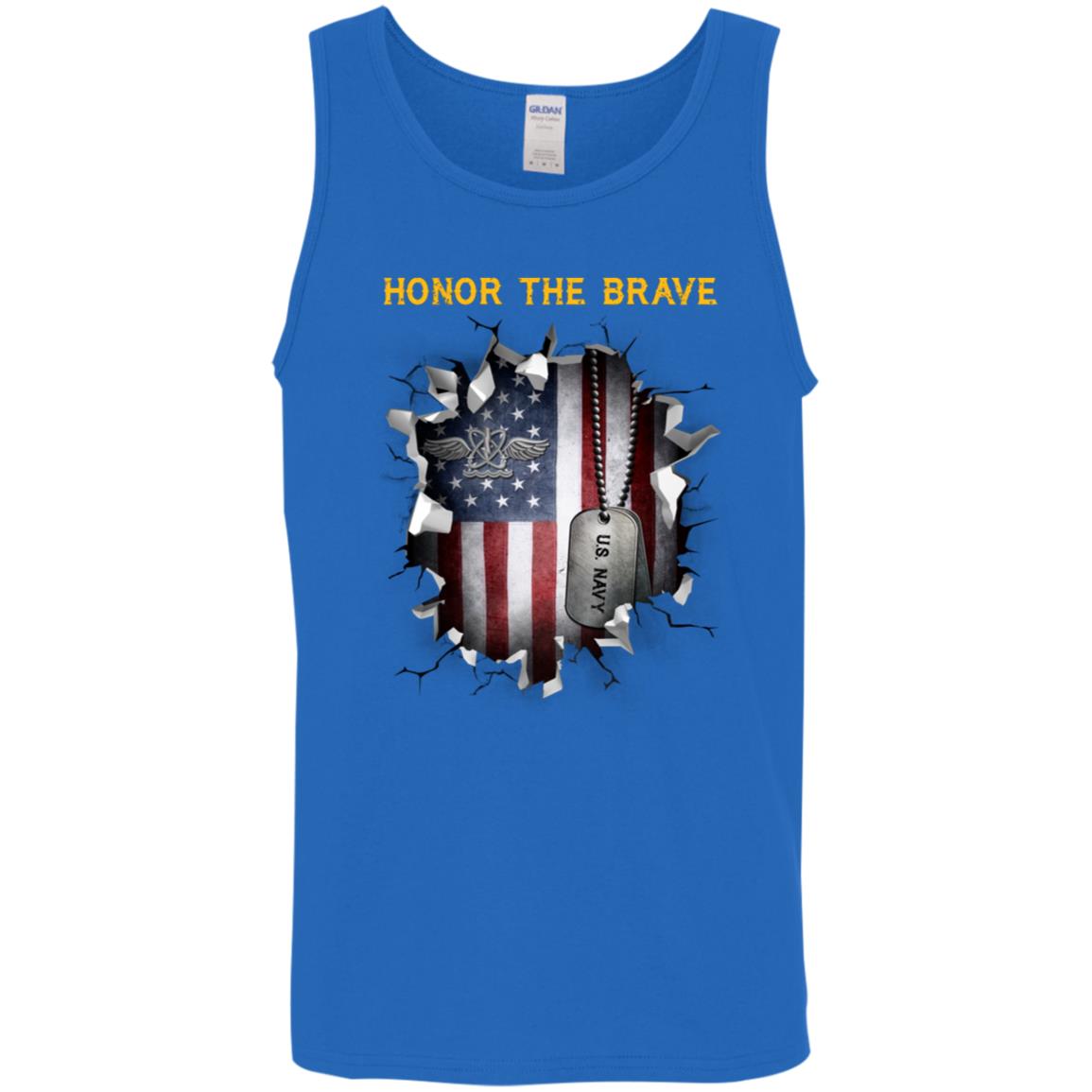 U.S Navy Naval aircrewman Navy AW - Honor The Brave Front Shirt