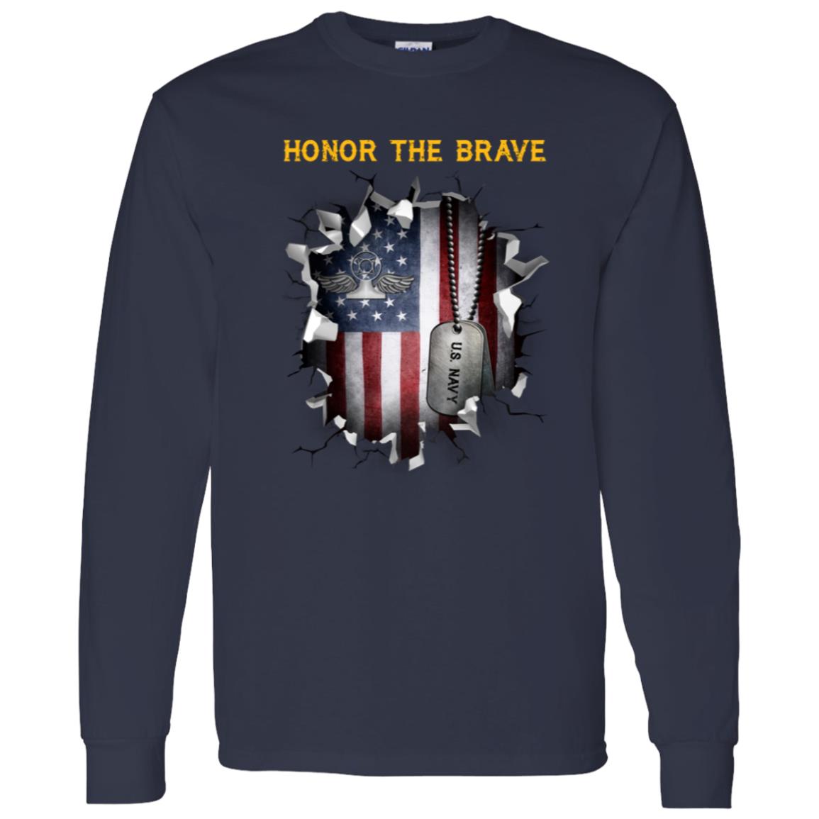 Navy Air Traffic Controller Navy AC - Honor The Brave Front Shirt