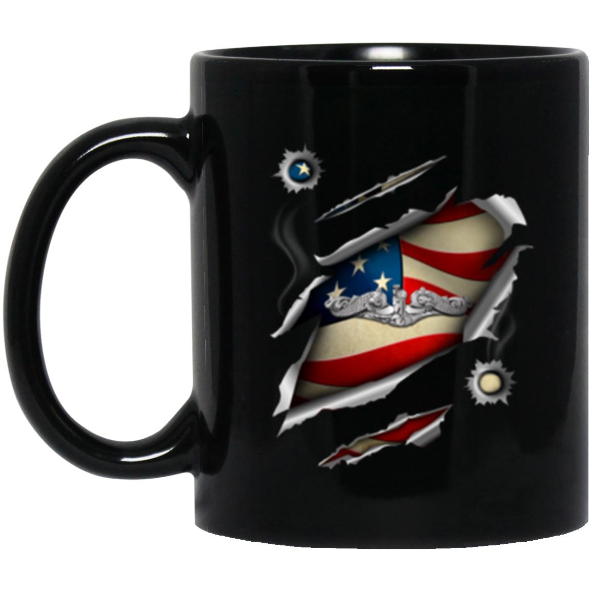 US Navy Submarine Enlisted 11oz - 15oz Black Mug