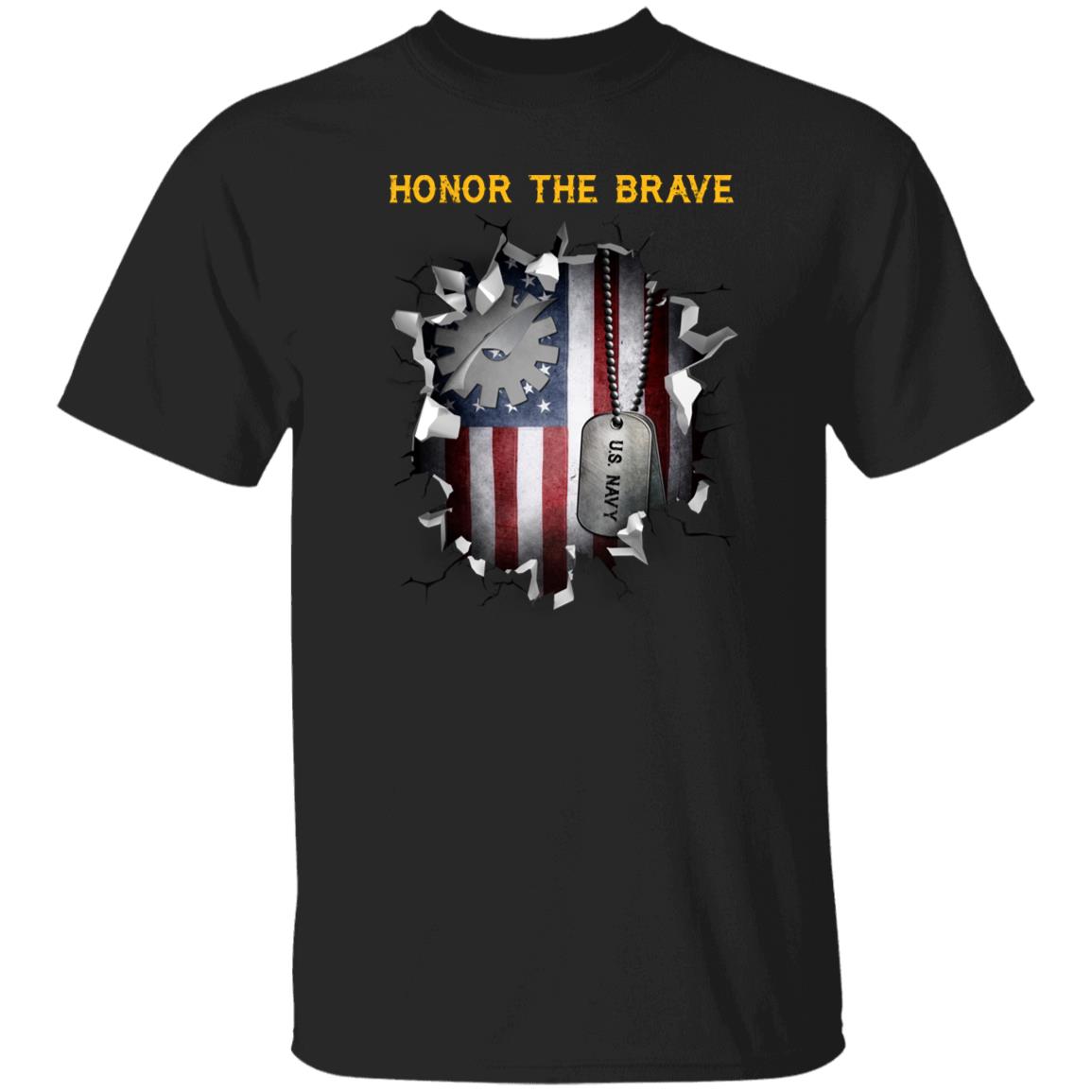 Navy Data Processing Technician Navy DP - Honor The Brave Front Shirt