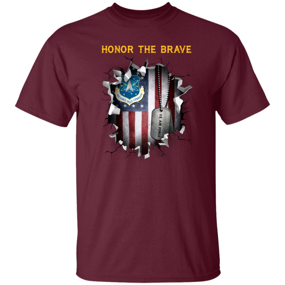 US Air Force Space Command - Honor The Brave Front Shirt