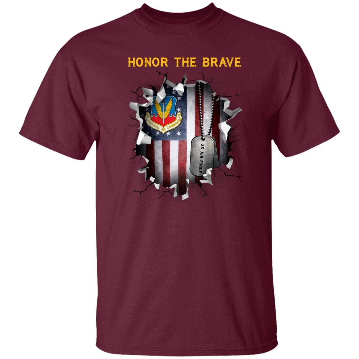 US Air Force Tactical Air Command - Honor The Brave Front Shirt