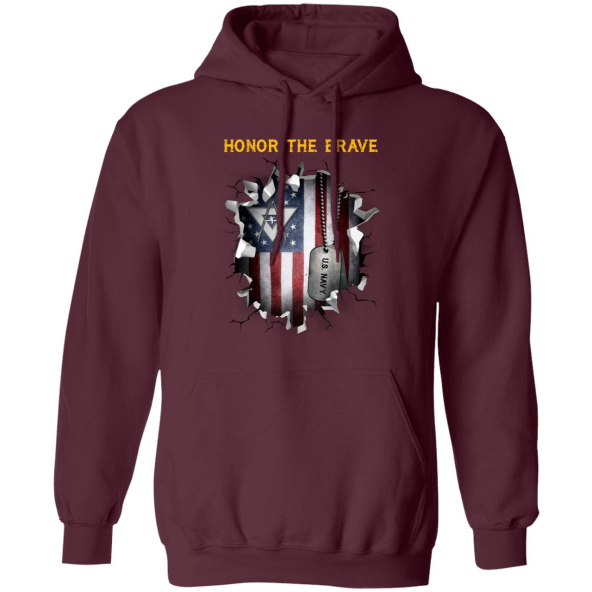 Navy Draftsman Navy DM - Honor The Brave Front Shirt