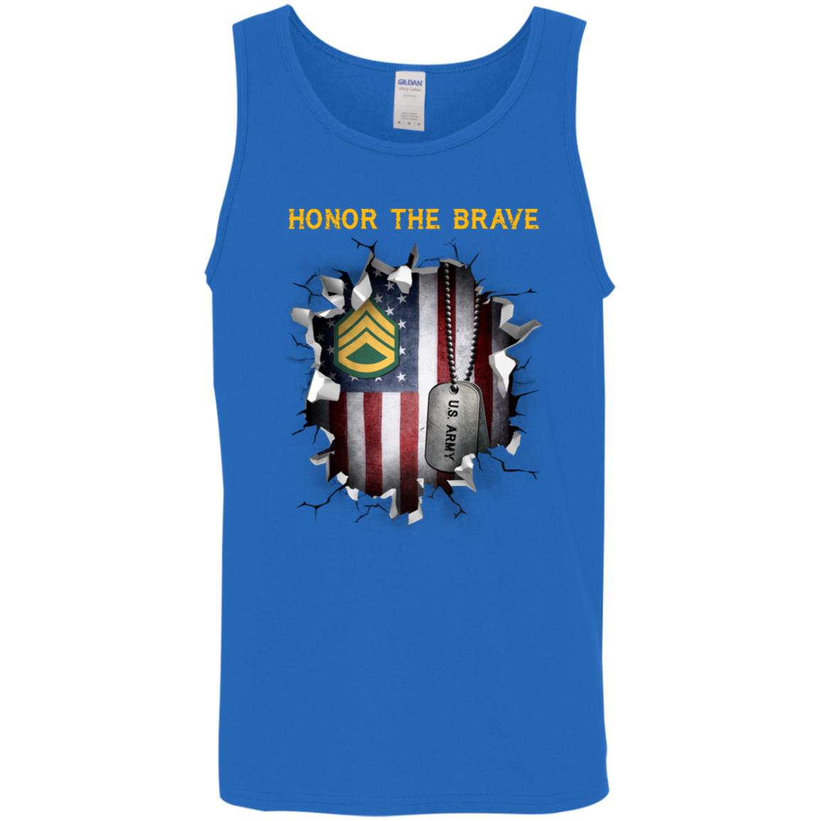 US Army E-6 Staff Sergeant E6 SSG Noncommissioned Officer - Honor The Brave Front Shirt