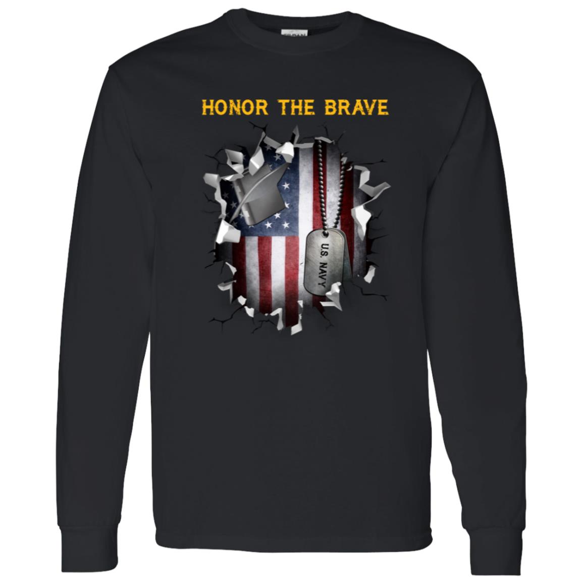 Navy Personnel Specialist Navy PS - Honor The Brave Front Shirt