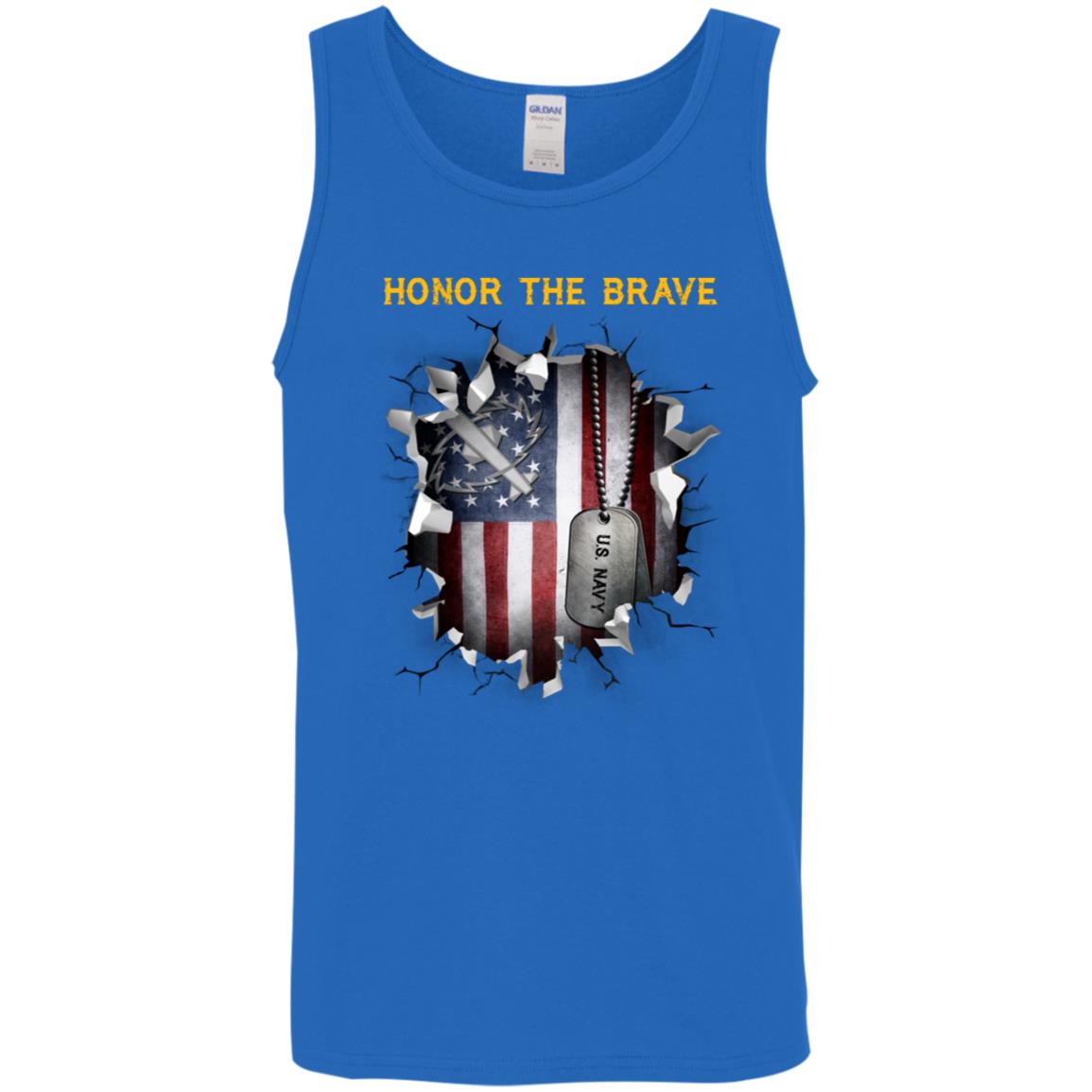 Navy Missile Technician Navy MT - Honor The Brave Front Shirt