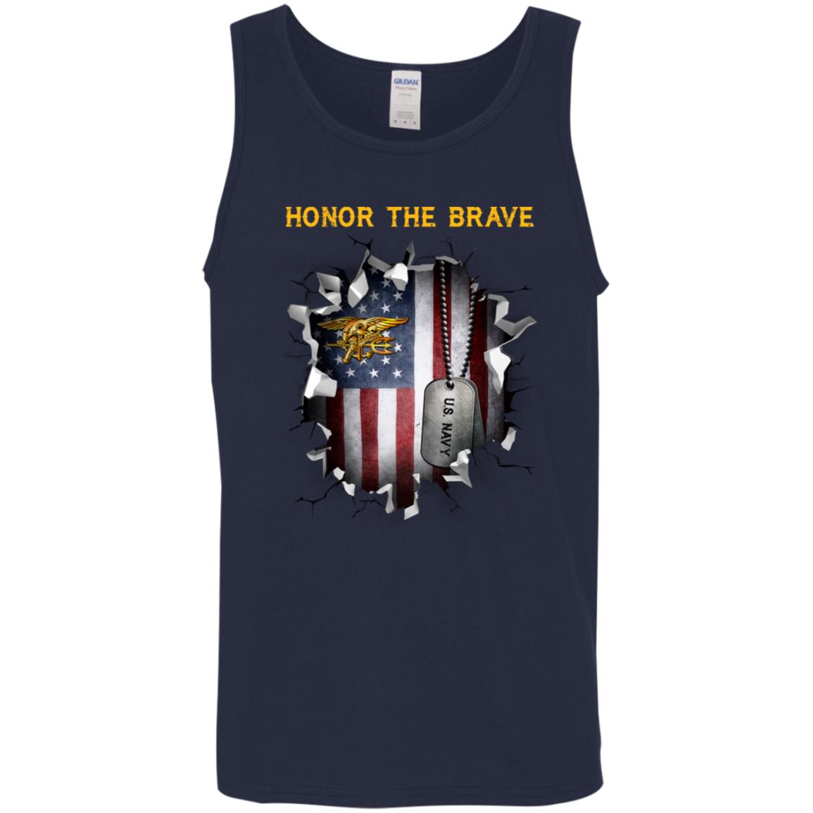 US Navy Special Warfare - Honor The Brave Front Shirt