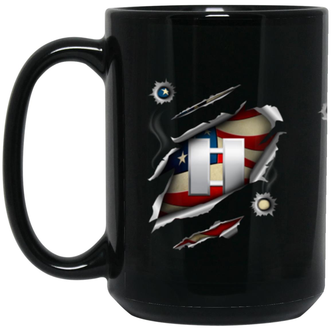 US Navy O-3 Lieutenant O3 LT Junior Officer 11oz - 15oz Black Mug