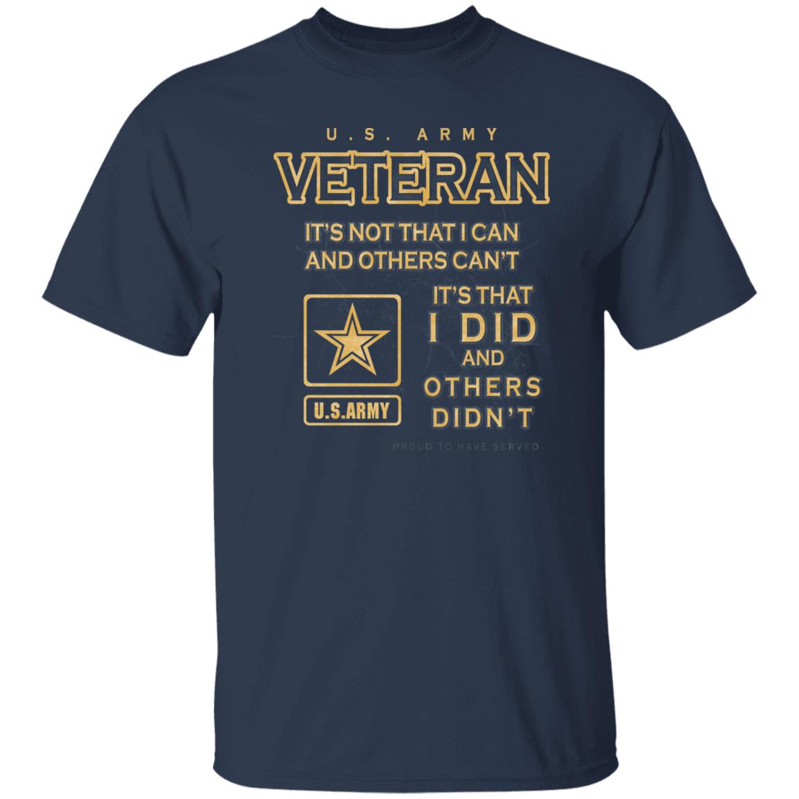 US Army Proud To Have Served Front Shirt