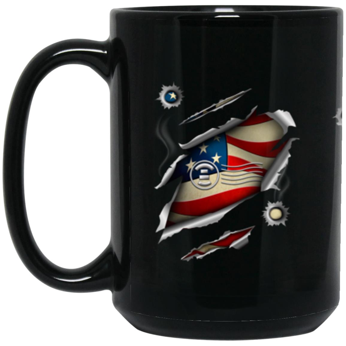 US Navy Postal Clerk Navy PC 11oz - 15oz Black Mug