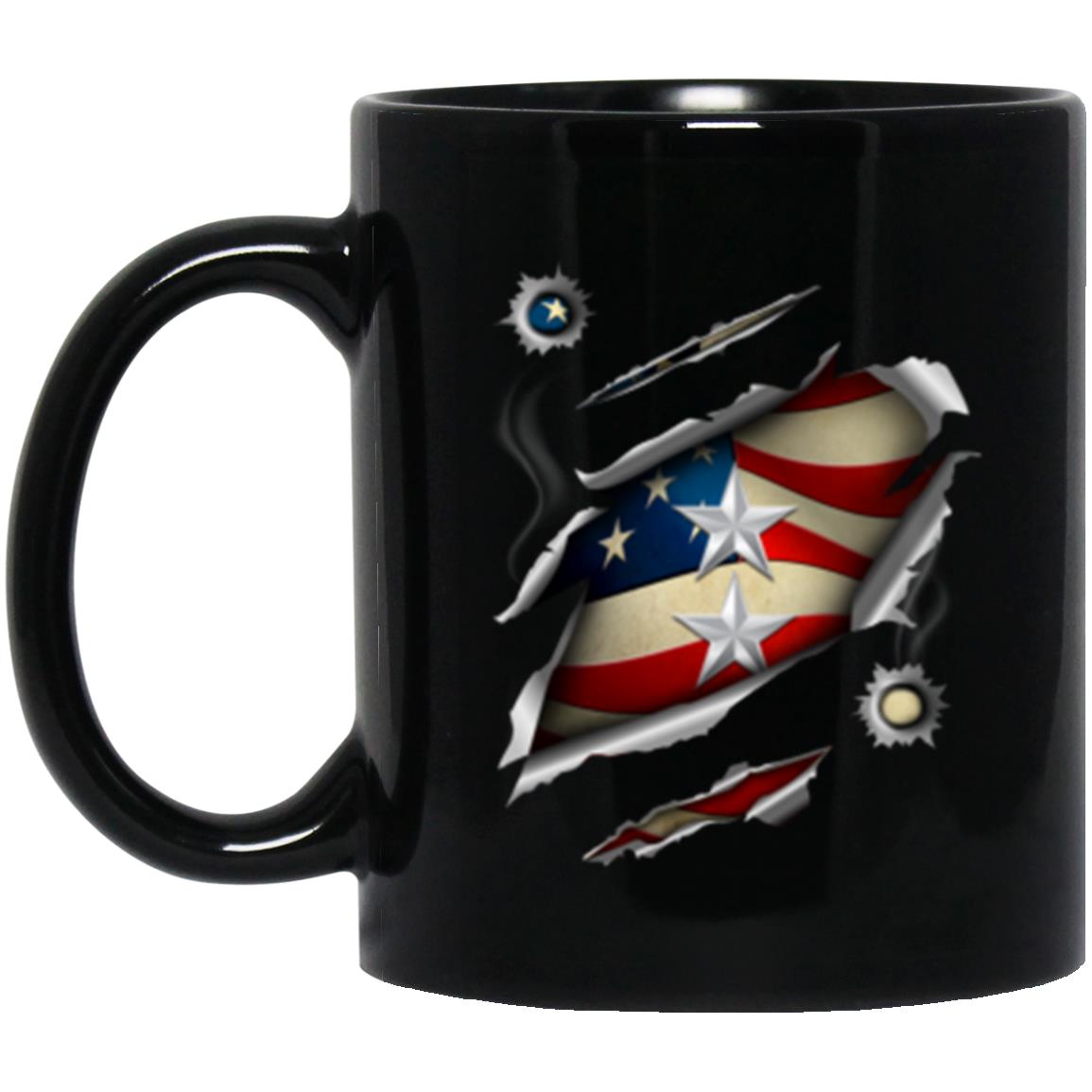 US Navy O-8 Rear Admiral O8 RADM Flag Officer 11oz - 15oz Black Mug