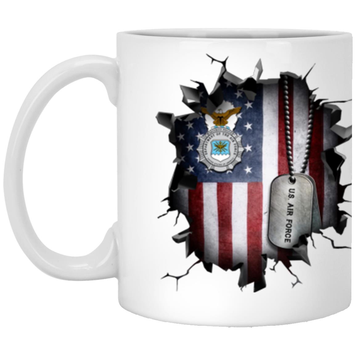 US Security Police 3D Break Effect Coffee Mug 11oz - 15oz White Mug