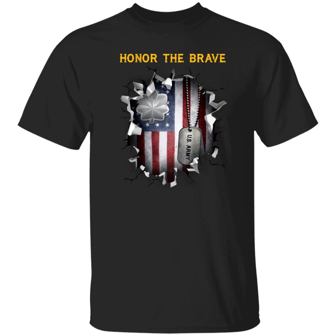 US Army O-5 Lieutenant Colonel O5 LTC Field Officer - Honor The Brave Front Shirt