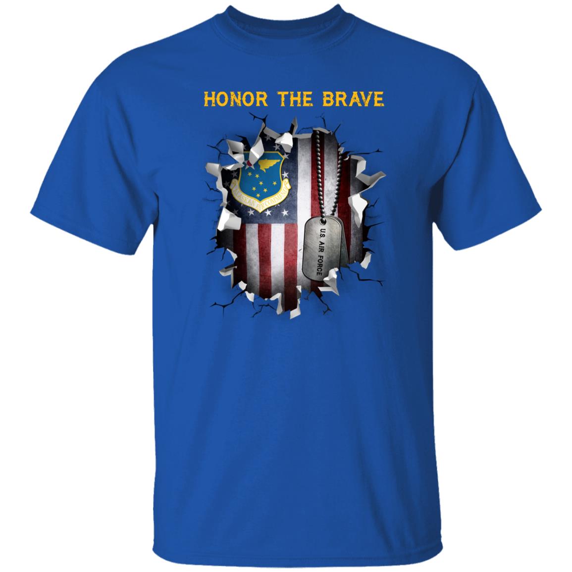 US Air Force Alaskan Air Command - Honor The Brave Front Shirt