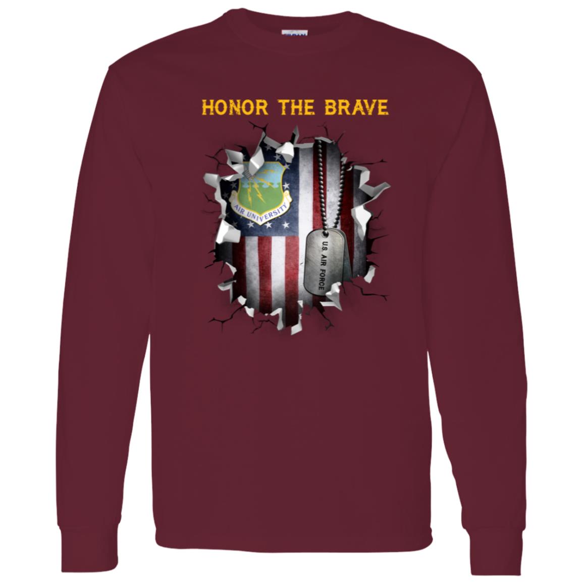 US Air Force Air University - Honor The Brave Front Shirt