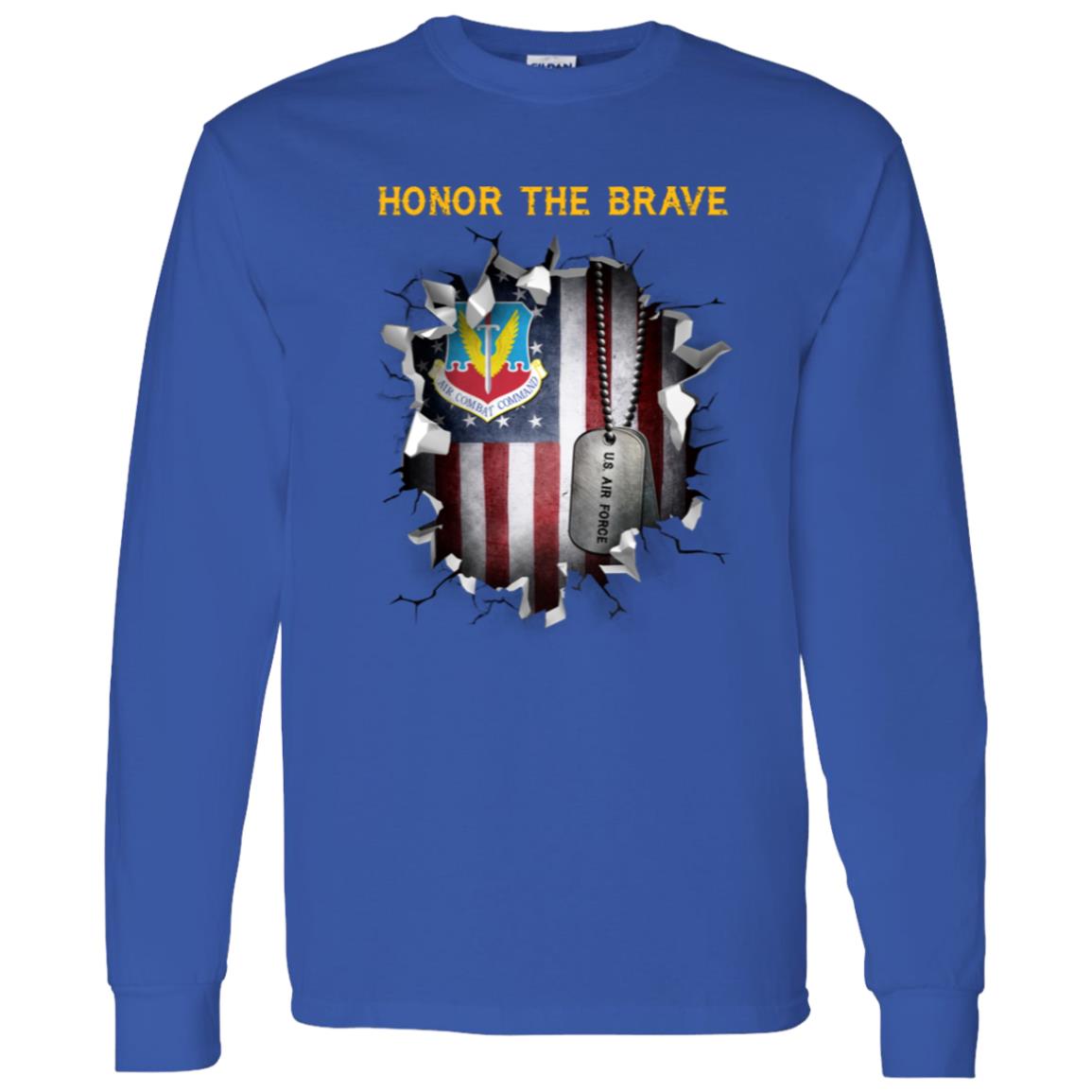 US Air Force Air Combat Command - Honor The Brave Front Shirt